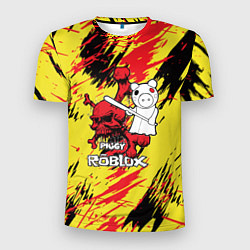 Мужская спорт-футболка Свинка Пигги из Roblox