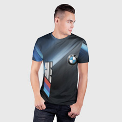 Футболка спортивная мужская BMW, цвет: 3D-принт — фото 2