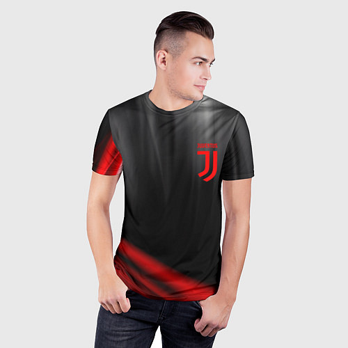 Мужская спорт-футболка JUVENTUS / 3D-принт – фото 3