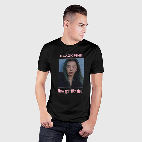 Мужская спорт-футболка BLACKPINK - Jisoo / 3D-принт – фото 3