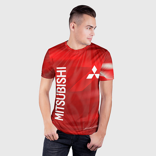 Мужская спорт-футболка MITSUBISHI / 3D-принт – фото 3