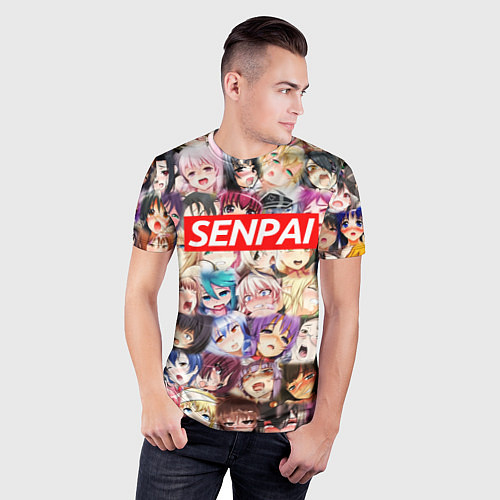 Мужская спорт-футболка SENPAI СЕНПАЙ / 3D-принт – фото 3