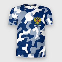 Мужская спорт-футболка RUSSIA РОССИЯ