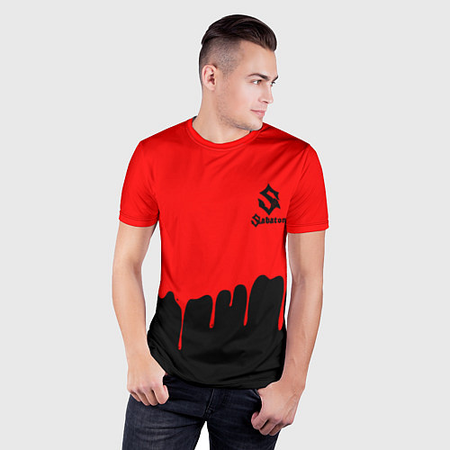 Мужская спорт-футболка Sabaton / 3D-принт – фото 3