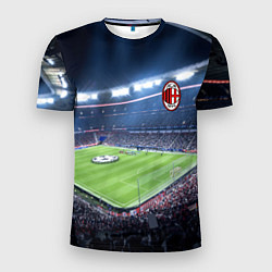 Футболка спортивная мужская FC MILAN, цвет: 3D-принт