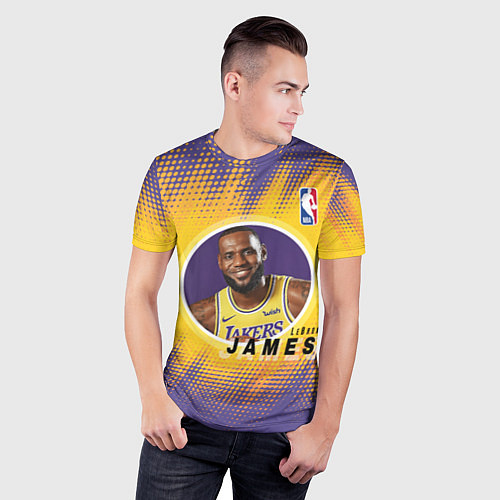 Мужская спорт-футболка LeBron James / 3D-принт – фото 3