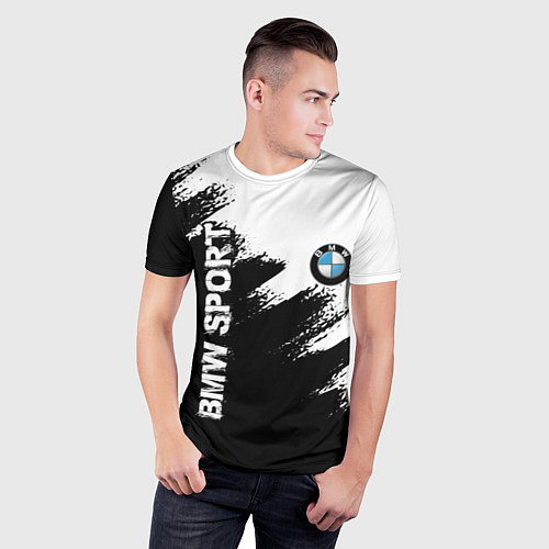 Мужская спорт-футболка BMW / 3D-принт – фото 3
