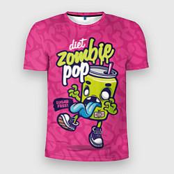 Футболка спортивная мужская Зомби диета граффити, цвет: 3D-принт