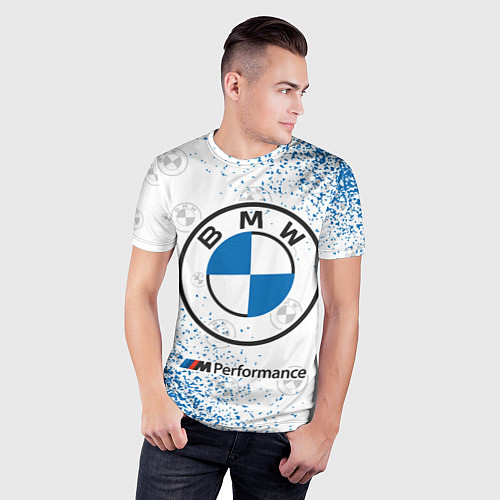 Мужская спорт-футболка BMW БМВ / 3D-принт – фото 3