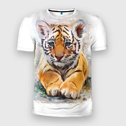 Мужская спорт-футболка Tiger Art