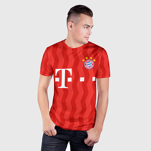 Мужская спорт-футболка FC Bayern Munchen униформа / 3D-принт – фото 3