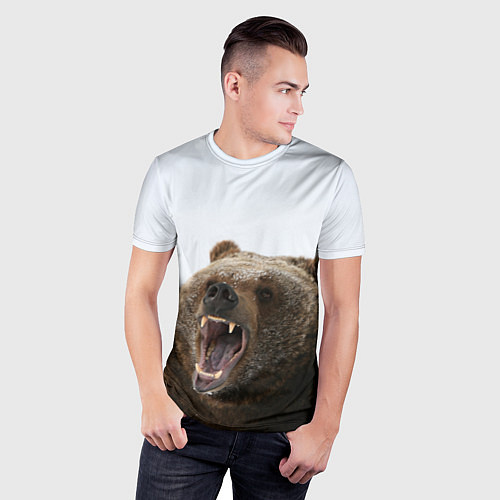 Мужская спорт-футболка Bear / 3D-принт – фото 3