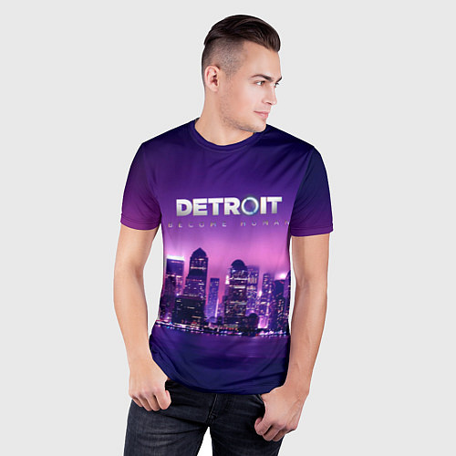 Мужская спорт-футболка Detroit Become Human S / 3D-принт – фото 3