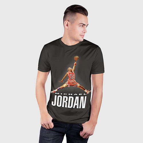Мужская спорт-футболка MICHAEL JORDAN / 3D-принт – фото 3