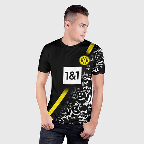 Мужская спорт-футболка Dortmund 20202021 ФОРМА / 3D-принт – фото 3