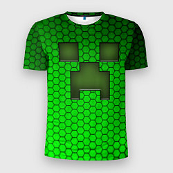 Футболка спортивная мужская Крипер из игры Minecraft, цвет: 3D-принт