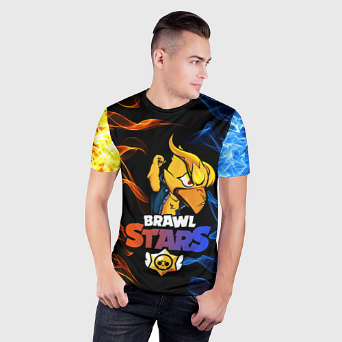 Мужская спорт-футболка BRAWL STARS PHOENIX CROW / 3D-принт – фото 3