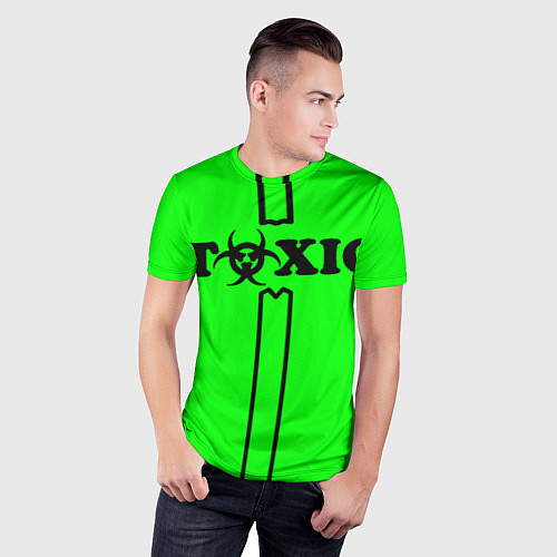 Мужская спорт-футболка Toxic / 3D-принт – фото 3
