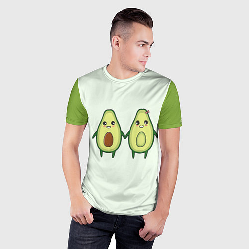 Мужская спорт-футболка Авокадо / 3D-принт – фото 3