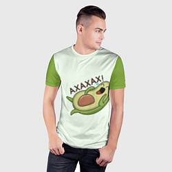 Футболка спортивная мужская Авокадо, цвет: 3D-принт — фото 2