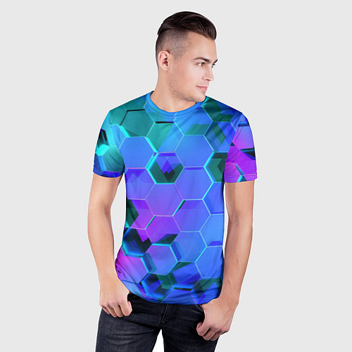 Мужская спорт-футболка Geometry / 3D-принт – фото 3