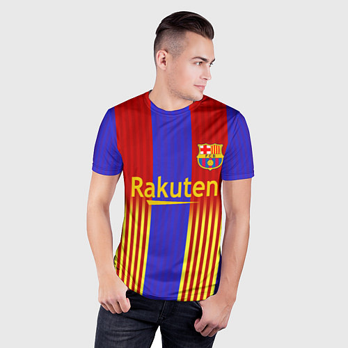 Мужская спорт-футболка Barcelona 2020-2021 г / 3D-принт – фото 3
