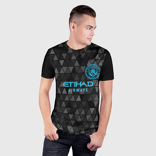 Мужская спорт-футболка Manchester City / 3D-принт – фото 3