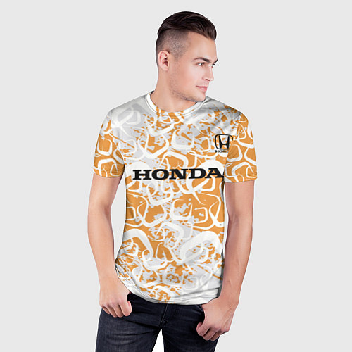 Мужская спорт-футболка Honda / 3D-принт – фото 3