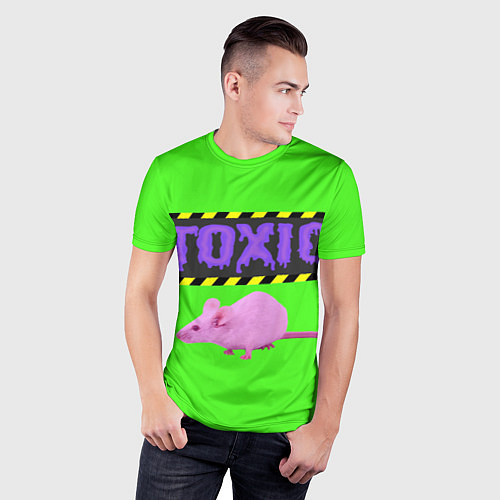 Мужская спорт-футболка Toxic / 3D-принт – фото 3