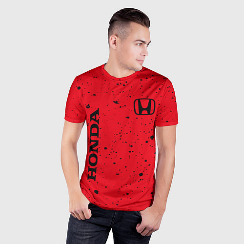 Мужская спорт-футболка HONDA ХОНДА / 3D-принт – фото 3