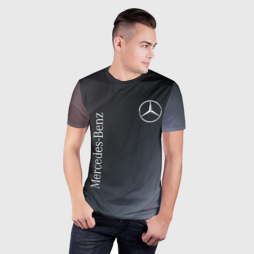 Мужская спорт-футболка MERCEDES МЕРСЕДЕС / 3D-принт – фото 3