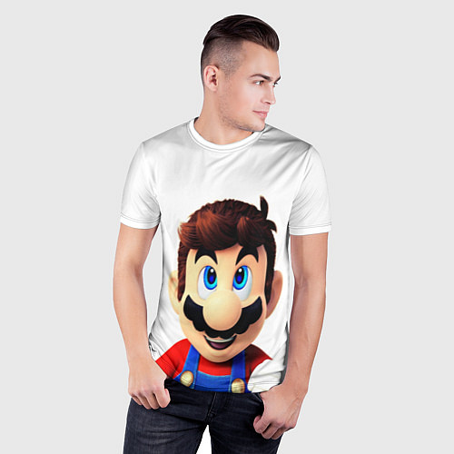 Мужская спорт-футболка Mario / 3D-принт – фото 3