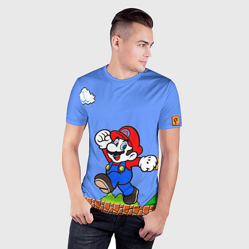 Мужская спорт-футболка Mario / 3D-принт – фото 3
