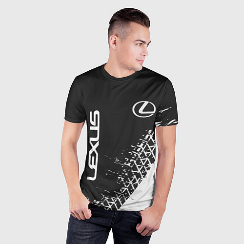 Мужская спорт-футболка LEXUS ЛЕКСУС / 3D-принт – фото 3