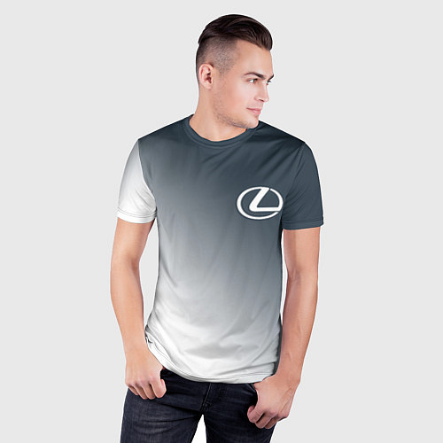 Мужская спорт-футболка LEXUS ЛЕКСУС / 3D-принт – фото 3