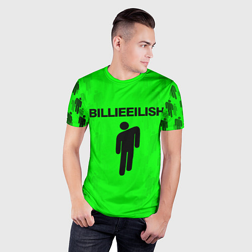 Мужская спорт-футболка BILLIE EILISH / 3D-принт – фото 3