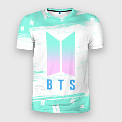 Футболка спортивная мужская BTS БТС, цвет: 3D-принт