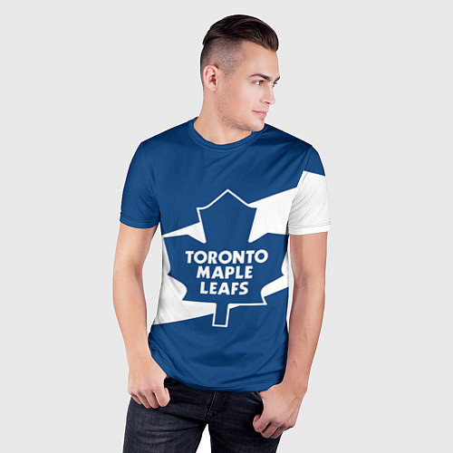 Мужская спорт-футболка Торонто Мейпл Лифс / 3D-принт – фото 3
