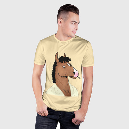 Мужская спорт-футболка Конь БоДжек / 3D-принт – фото 3
