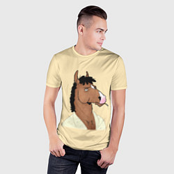 Футболка спортивная мужская Конь БоДжек, цвет: 3D-принт — фото 2