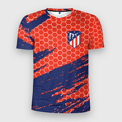 Футболка спортивная мужская Atletico Madrid, цвет: 3D-принт