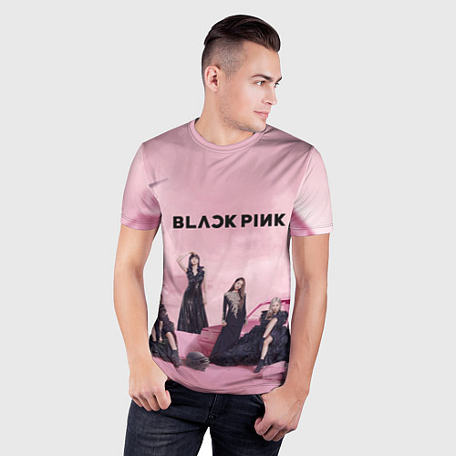 Мужская спорт-футболка BLACKPINK x PUBG / 3D-принт – фото 3