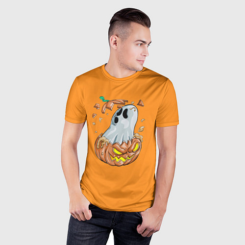 Мужская спорт-футболка Halloween / 3D-принт – фото 3