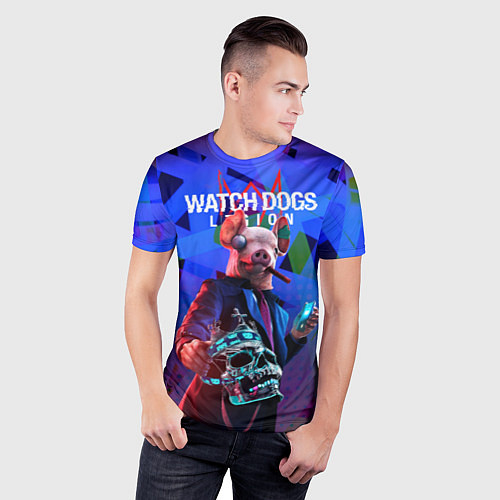 Мужская спорт-футболка Watch Dogs: Legion / 3D-принт – фото 3