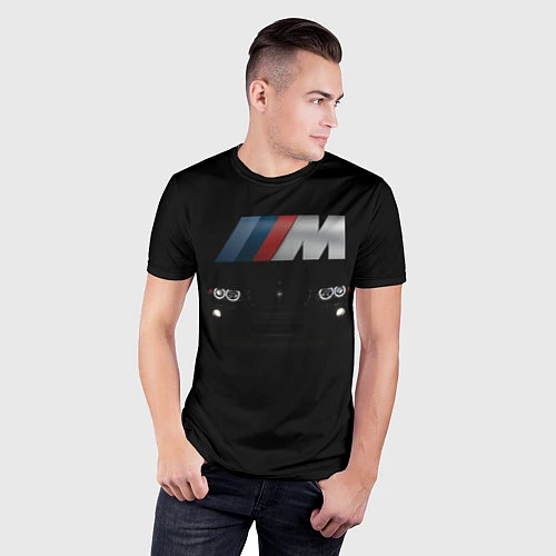Мужская спорт-футболка BMW M / 3D-принт – фото 3