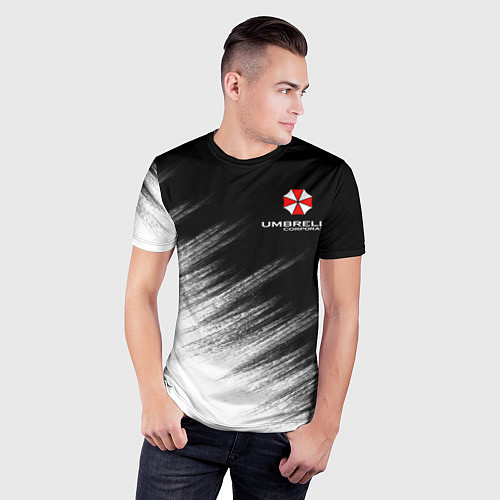 Мужская спорт-футболка Амбрелла / 3D-принт – фото 3