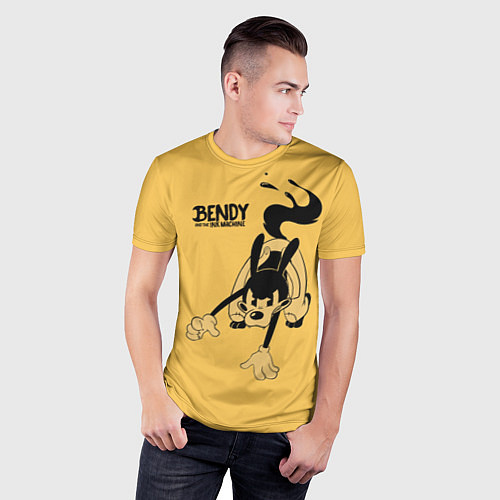 Мужская спорт-футболка Bendy And The Ink Machine / 3D-принт – фото 3