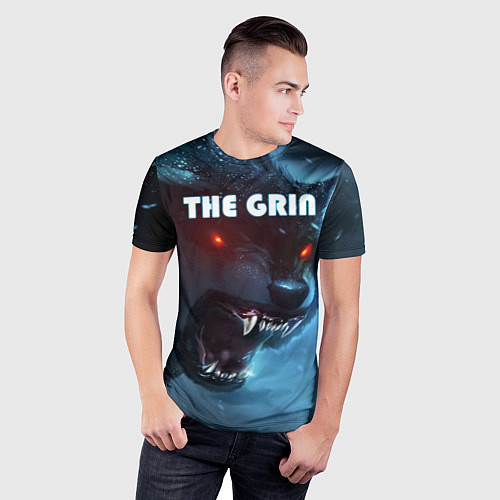 Мужская спорт-футболка THE GRIN / 3D-принт – фото 3