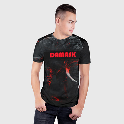 Мужская спорт-футболка DAMASK / 3D-принт – фото 3