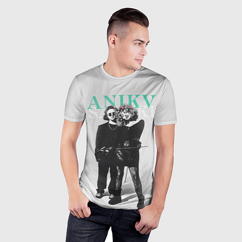 Мужская спорт-футболка Anikv Saluki / 3D-принт – фото 3